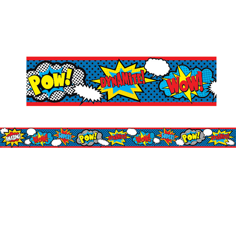 #58455 SUPERHERO STRAIGHT ROLLED BORDER