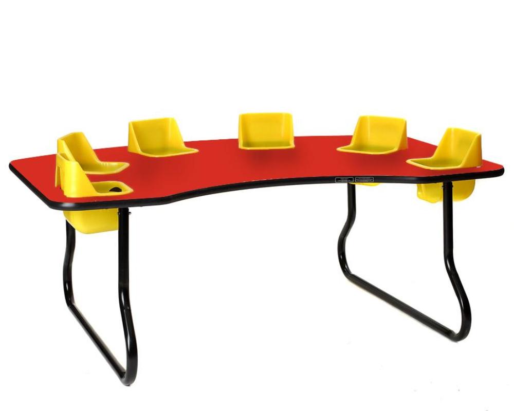 #39153 Toddler Tables 6-Seat Feeding Table