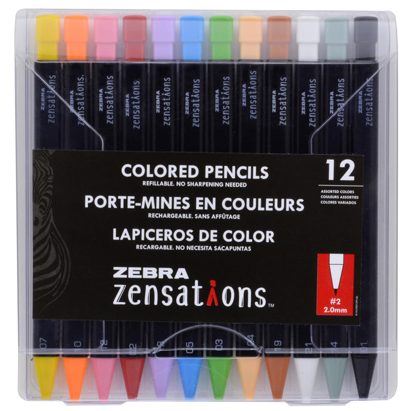 #58903 REFILL MECHANICAL COLRD PENCLS 12PK ZENSATIONS