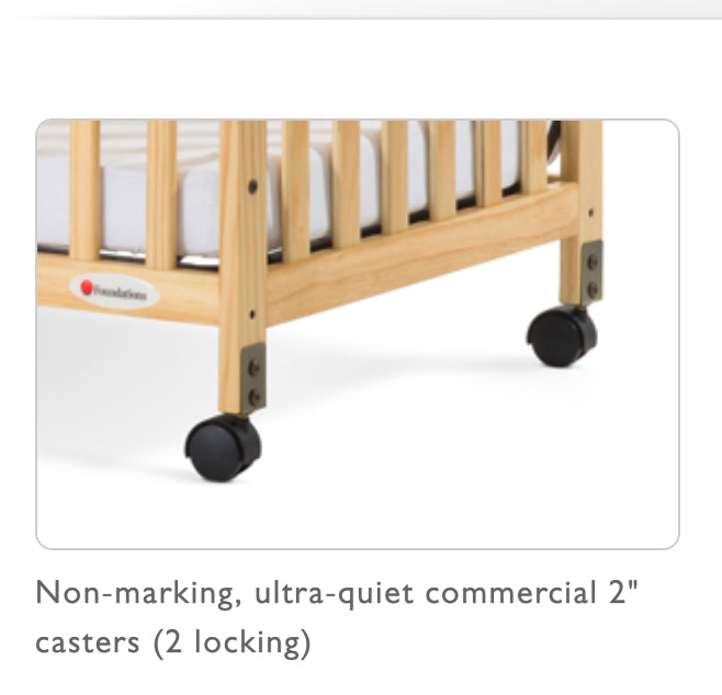 Cuna compacta Clearview Natural de laterales fijos n.° 18524, 39,13 x 26,25 x 38