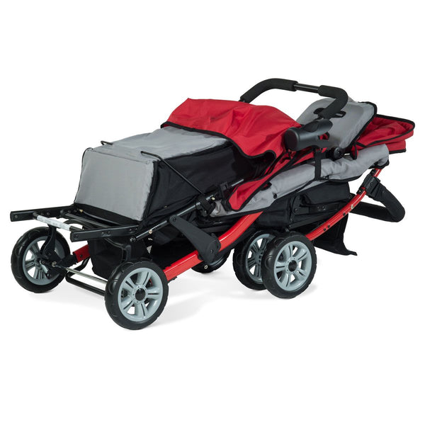 #18613 Gaggle® Trio Sport Tandem Stroller, RED