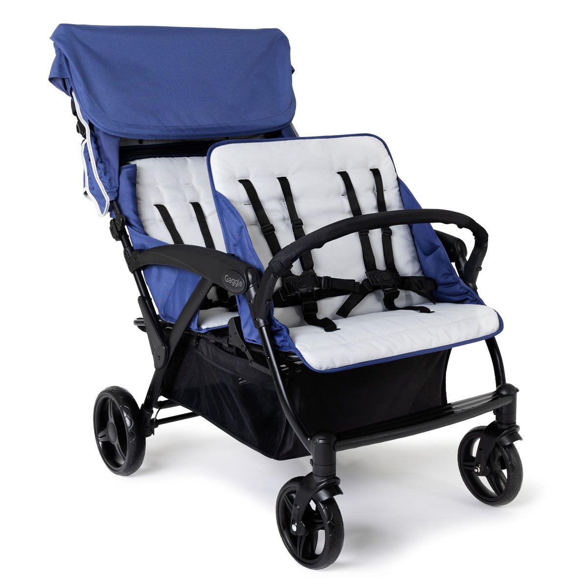 quad jogging stroller Odyssey 4 Seat Quad Stroller-Navy/Gray