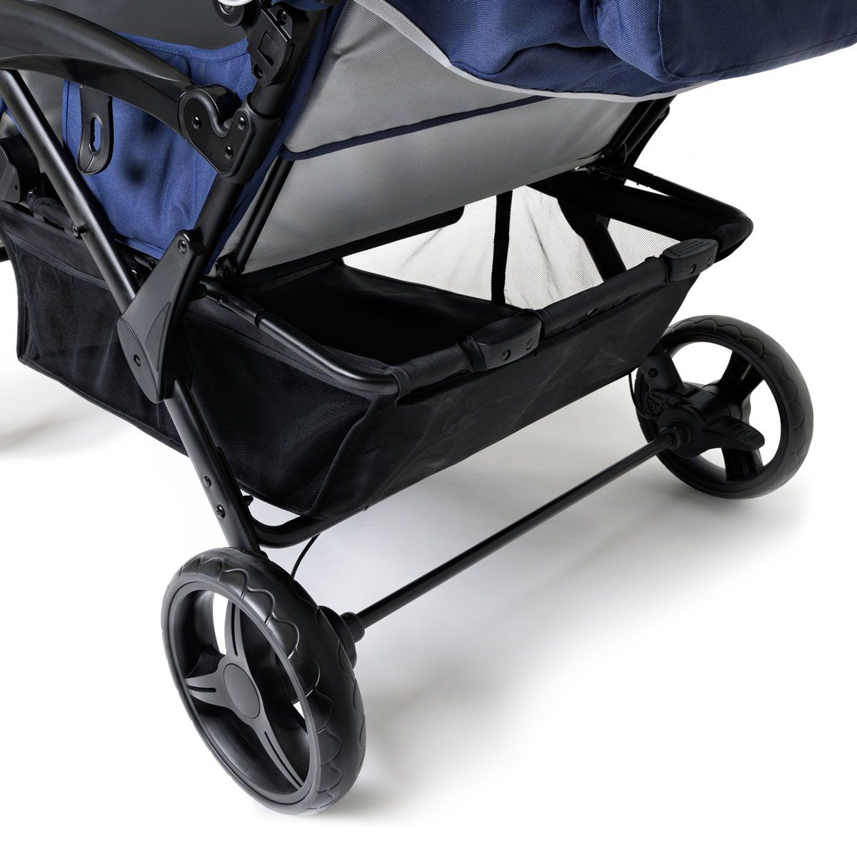 quad jogging stroller Odyssey 4 Seat Quad Stroller-Navy/Gray