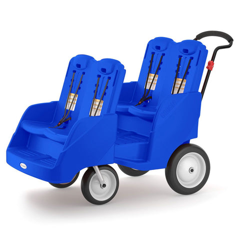 #18621 Gaggle® Parade™ 4 Four Child Buggy, Blue
