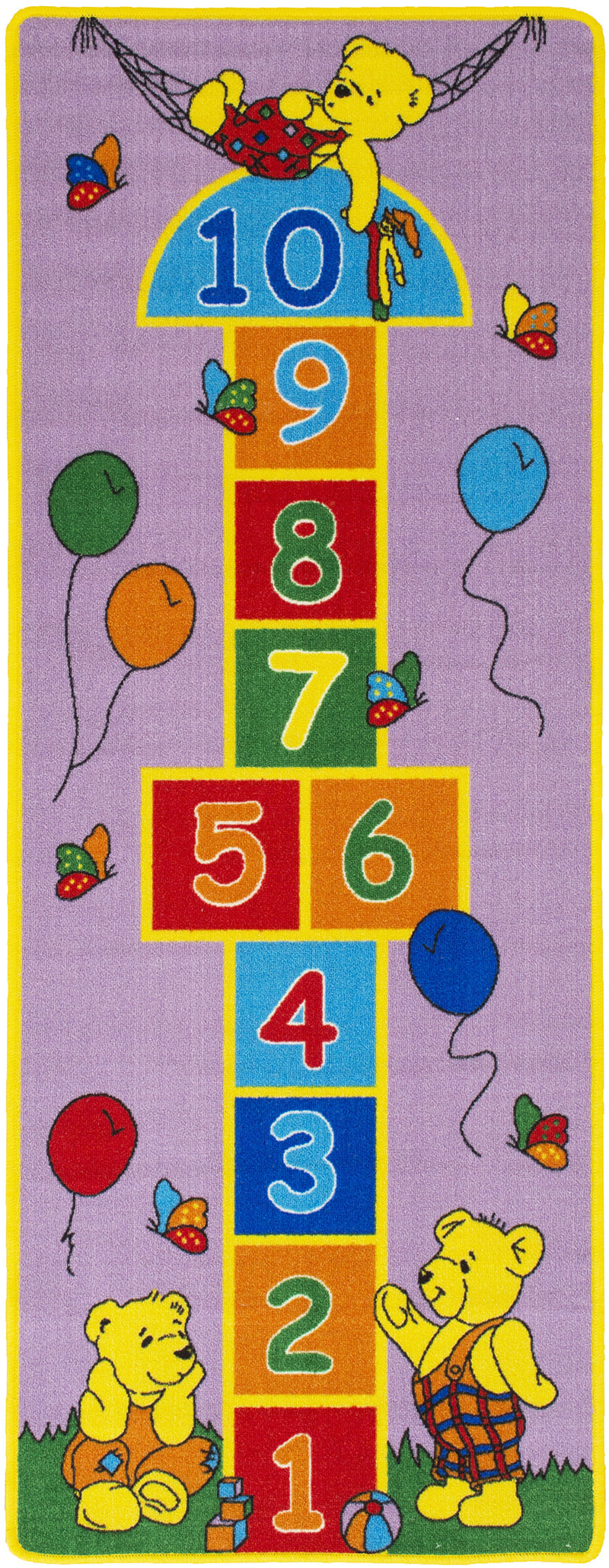 #44632 Purple Hopscotch Carpet 2.7' x 7'