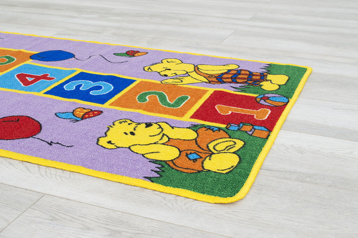 #44632 Purple Hopscotch Carpet 2.7' x 7'