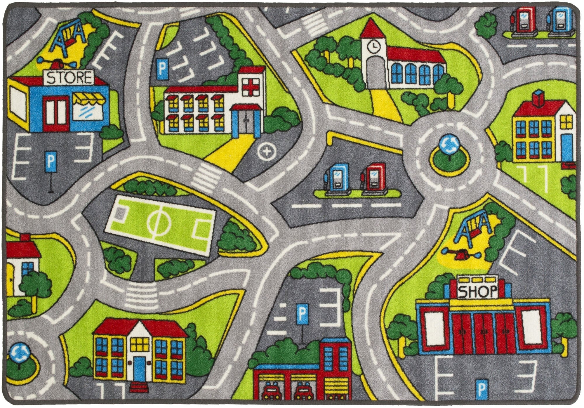 #59546 Street Map 4 Carpet 5’ x 8’