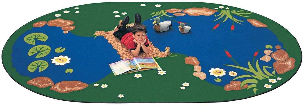 #11801 The Pond Rug, 5'10" x 8'4" Oval